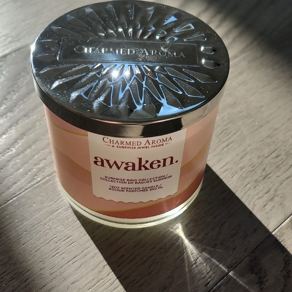 Awaken Candle - Pink and Silver